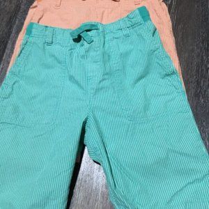 Lands' End 2 pairs Striped Boys Shorts 14S-16S (NWT)